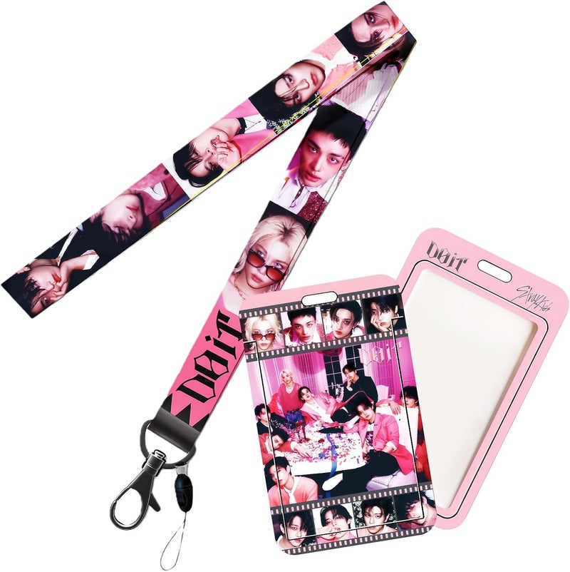 PYAJUU Stray Kids DO IT Album Gift Box Set, Including 55PCS DO IT Photocards, 100PCS Album Sticker Pack, 1 Lanyards, Card Holder, 1 Stray Kids Keychain and 2 Badge Gift for Stay Straykids Merch - Image 5